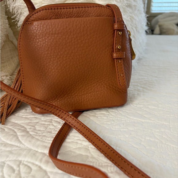 HOBO Rich Brown Leather Crossbody Bag - Picture 3 of 6
